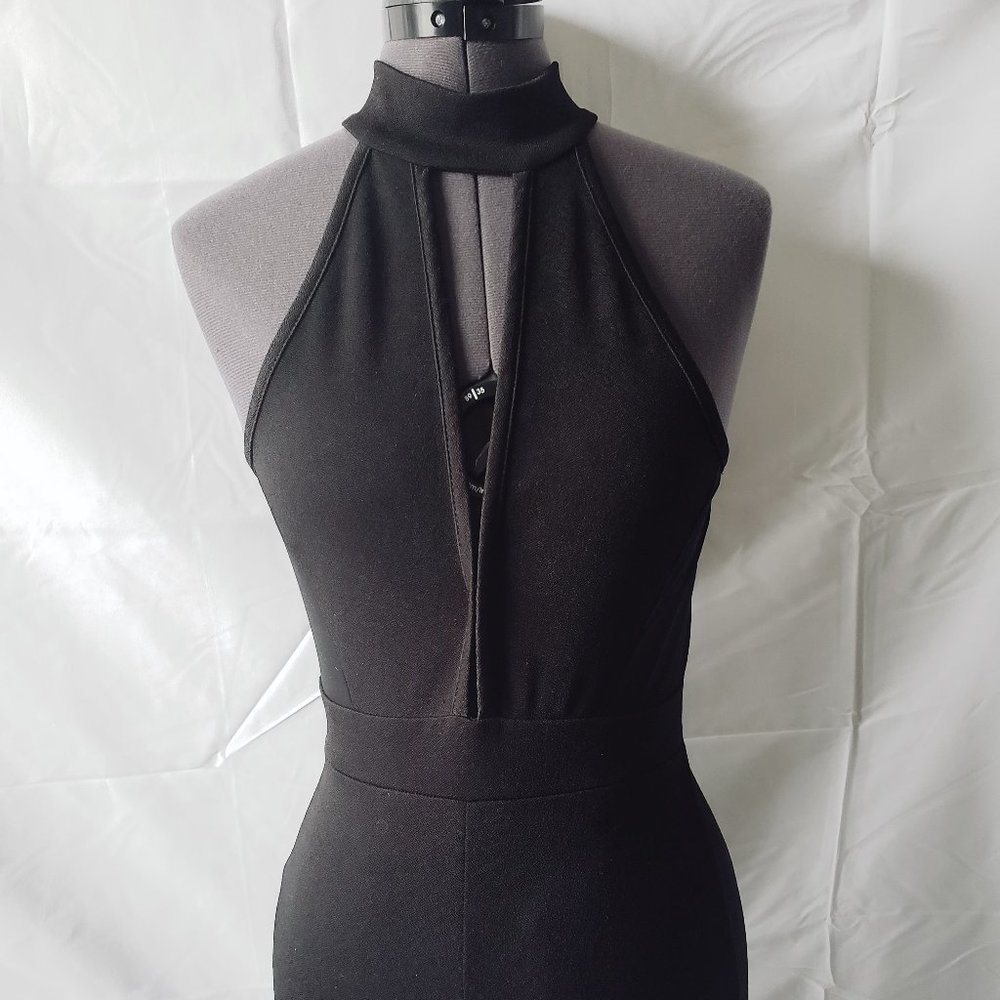 Privy women's black peekaboo romper